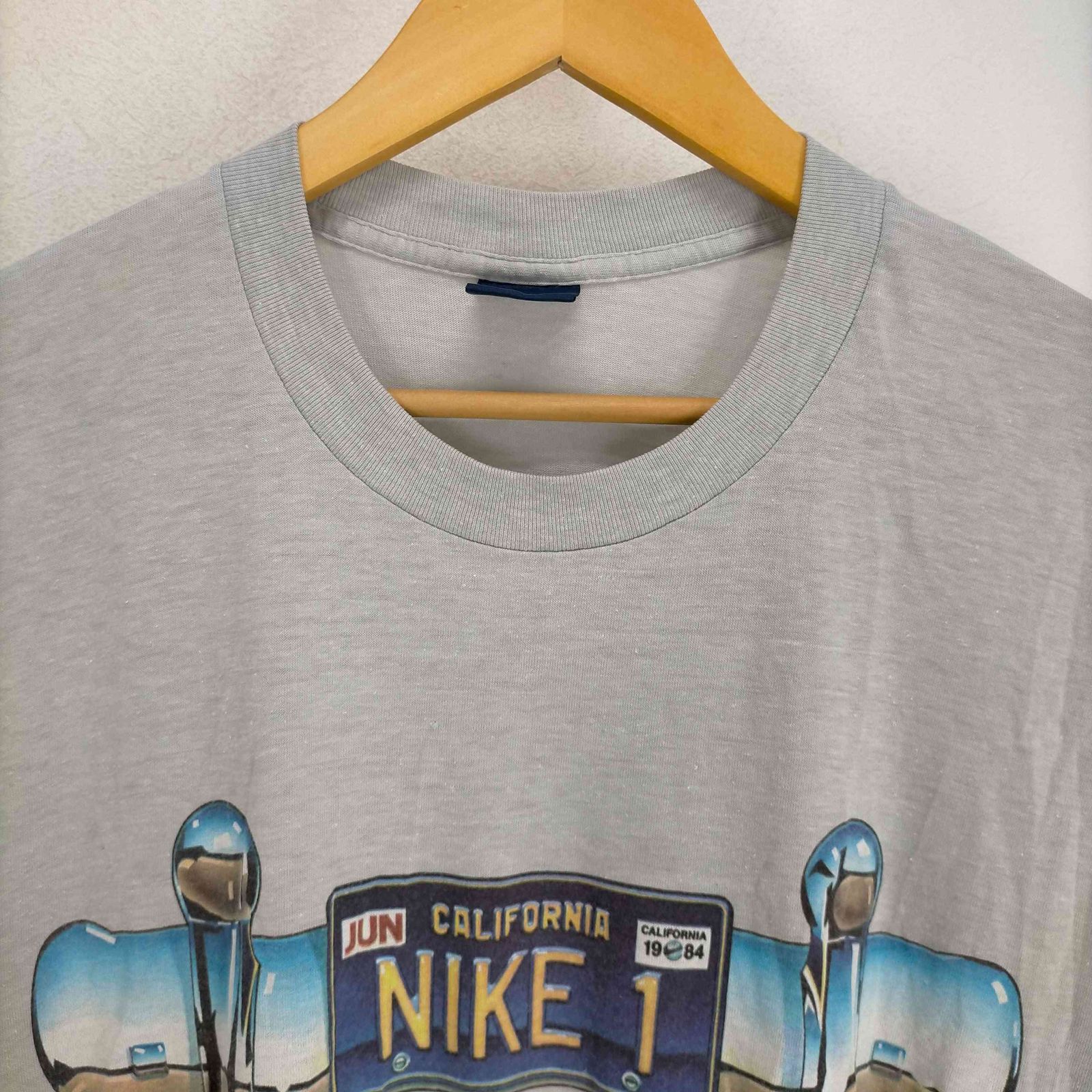 ナイキ NIKE 80s MADE IN USA 紺タグ 両面プリントノースリーブ