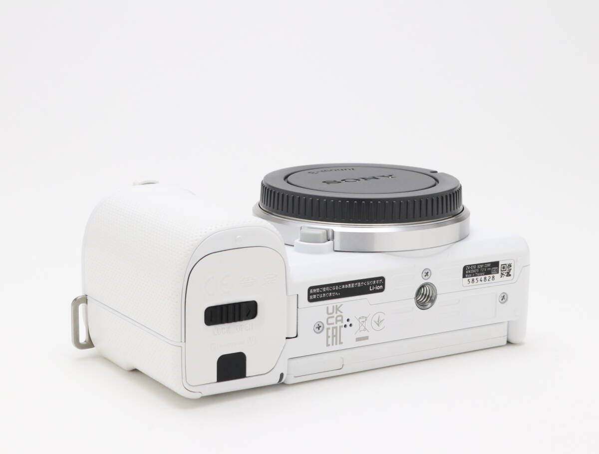  AA 上品 SONY ソニー VLOGCAM ZV E 10 ボディ ホワイト シャッター回数76 初期不良 対応 110 65 ミラーレス一眼 デジタルカメラ