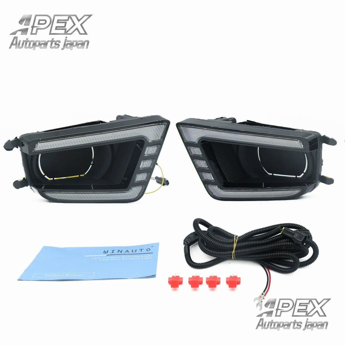 トヨタ タコマ 2012-2015年モデル用 デイライト付き 双方向機能 フォグランプ 改造キット