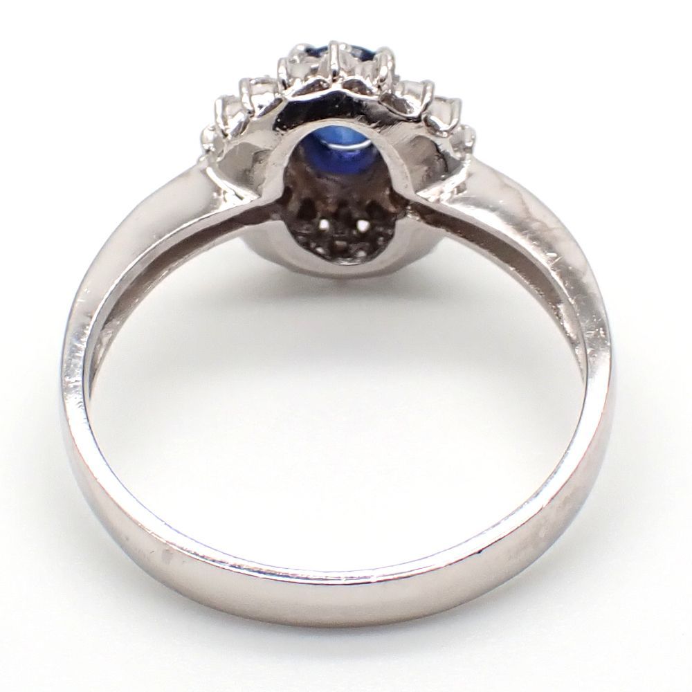 プラチナ900 サファイア　ダイヤリング Pt900 プラチナ サファイア 1.21ct ダイヤモンド 0.33ct 指輪