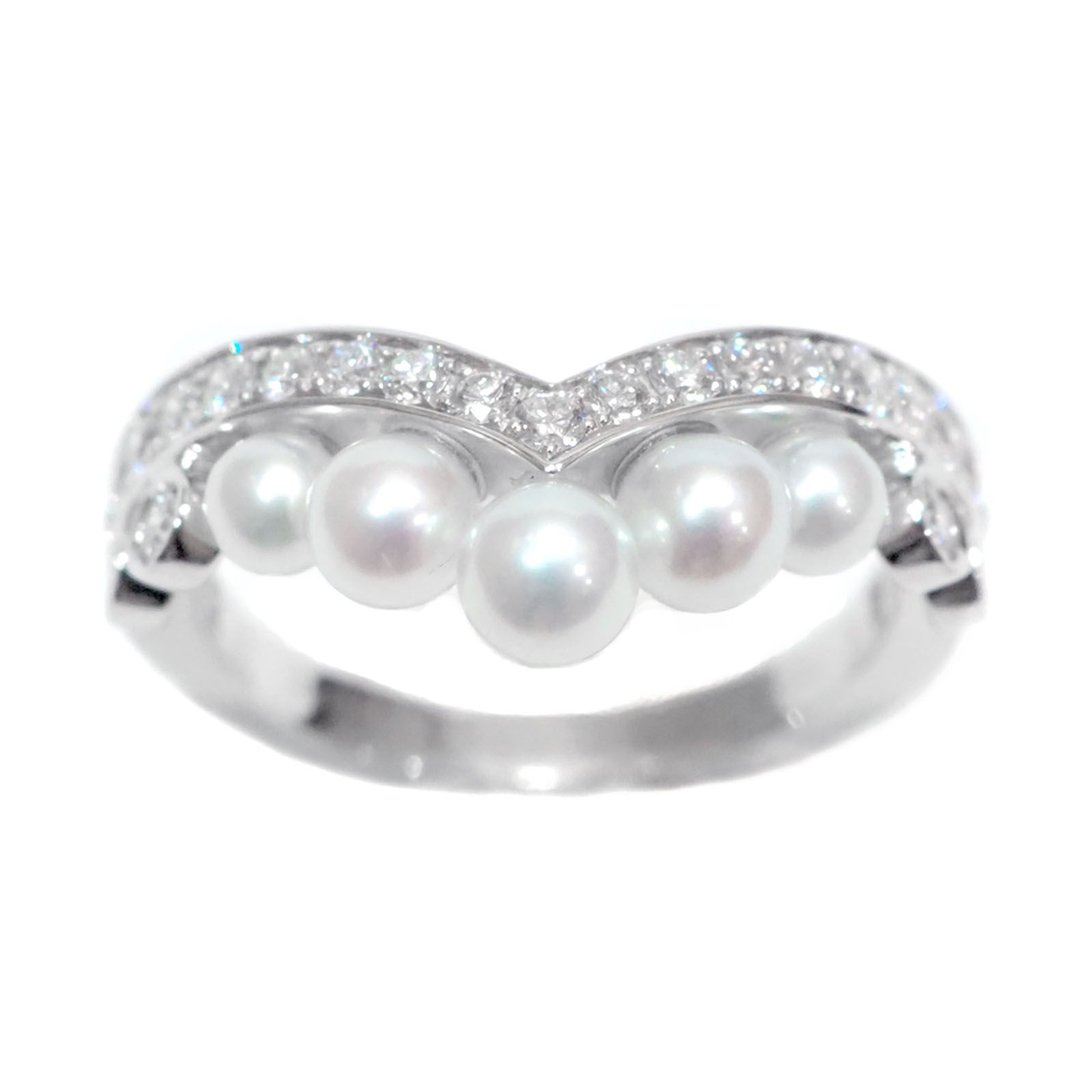 CHAUMET ジョゼフィーヌ パールリング 52号 CHAUMET - 【保証書付】chaumet ショーメ ジョゼフィーヌ パール