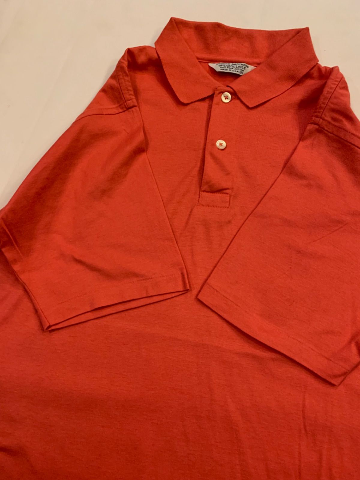 80s Brooks Brothers “Brooks Lisle” S/S Pima Cotton Polo Shirt