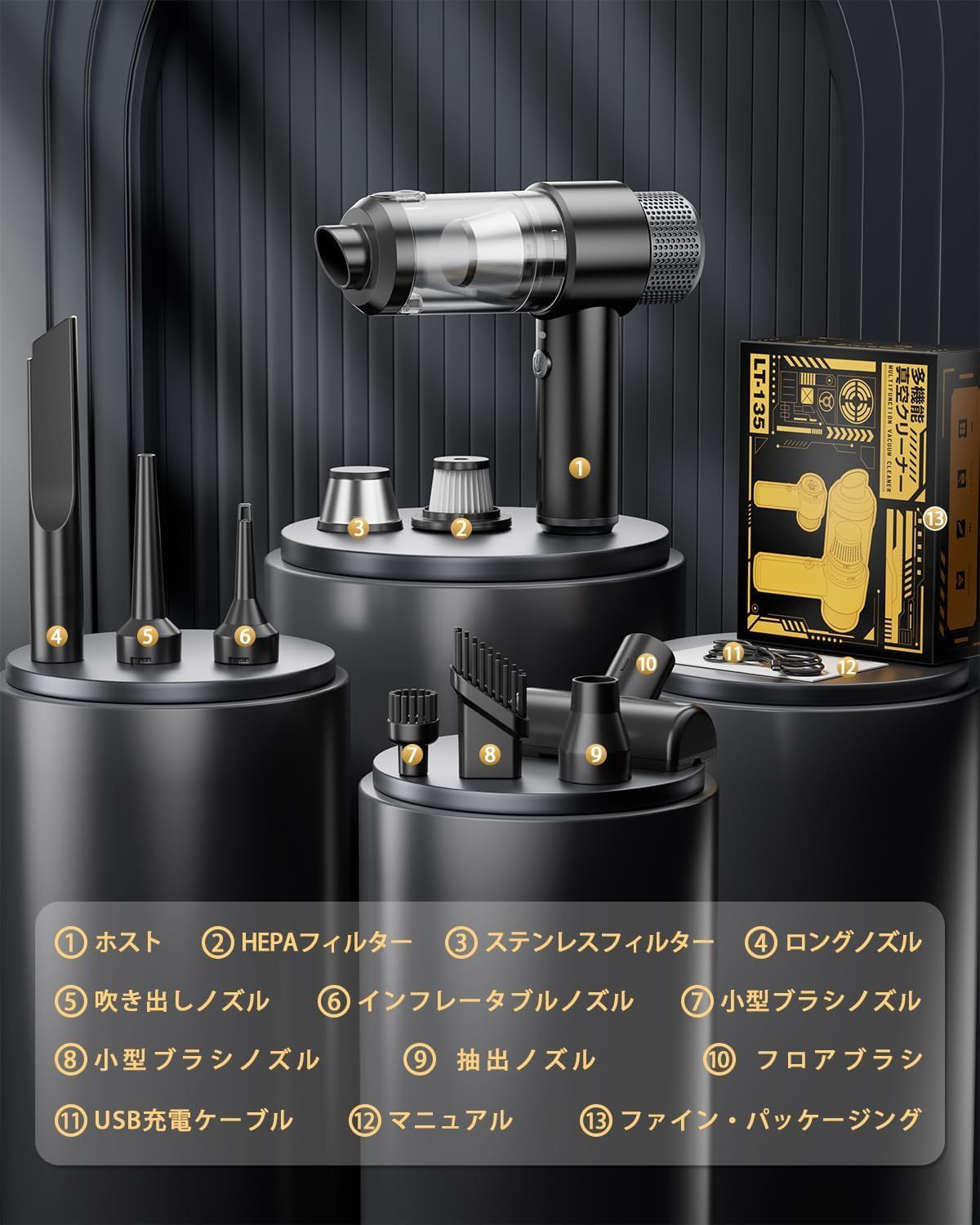 ハンディクリーナー 多機能 コードレス 強力吸引力 充電式 4000mAh 超軽量 ハンディー掃除機 ハンディクリーナー 掃除機 コードレス  USB充電式 多機能 ミニ掃除機 19000PA 4000mAh 低騒音 – Smaly公式ショップ BOLYDOOM ハンディクリーナー 車用掃除機コードレス USB充電式4000mAHバッテリー内蔵 32000PA強力吸引力 乾湿両用 超軽量 低噪音?策 車内清掃/キーボード掃除/パソコン掃除/ペット毛掃除/家庭掃除用 (ブラック) 0