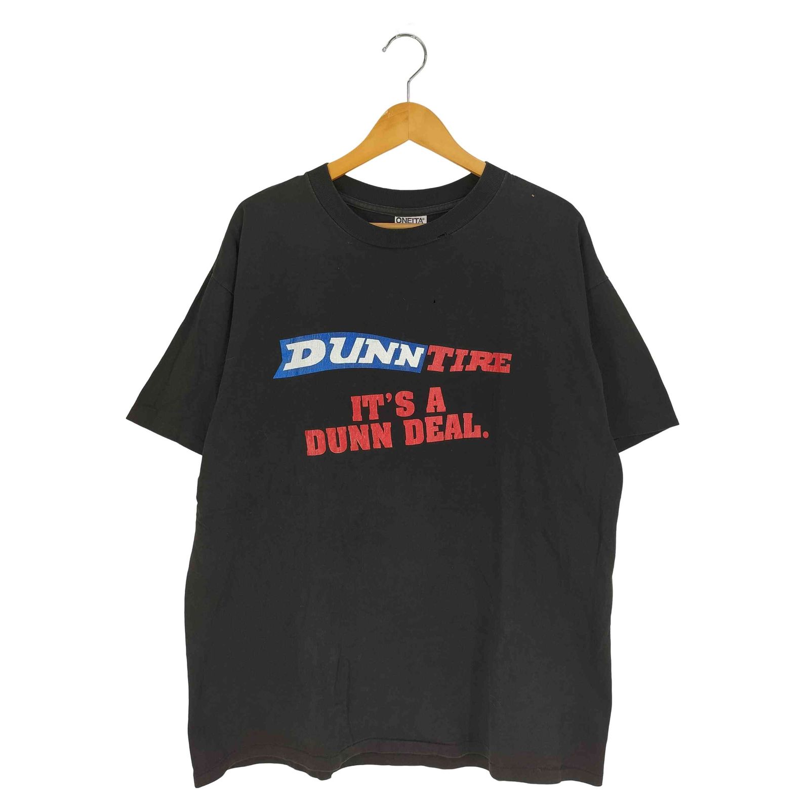 オニータ ONEITA USA製 企業プリント シングルステッチ クルーネック Tシャツ メンズ import：XL 
