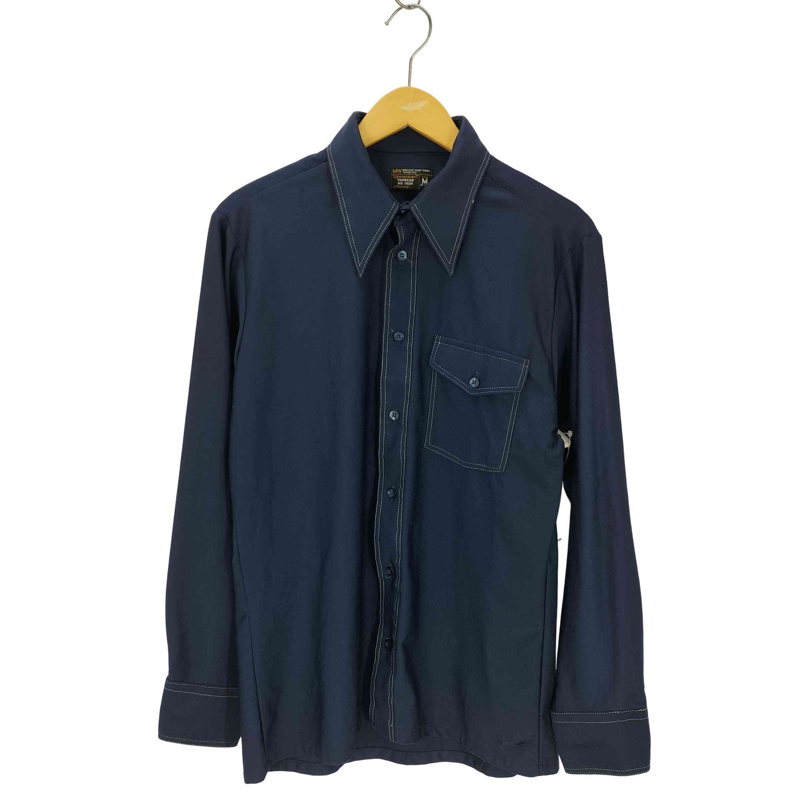 70s ヴィンテージ タウンクラフト 柄シャツ 70s TOWNCRAFT S/S ボタンダウンシャツ チェック柄 USA製 JC