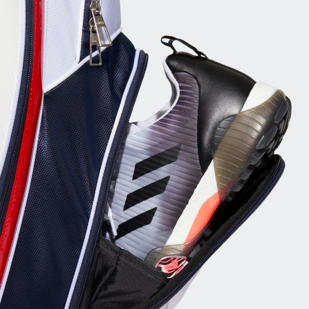 新品 □アディダスゴルフバッグ BG330 ブラック／ホワイト 9インチ