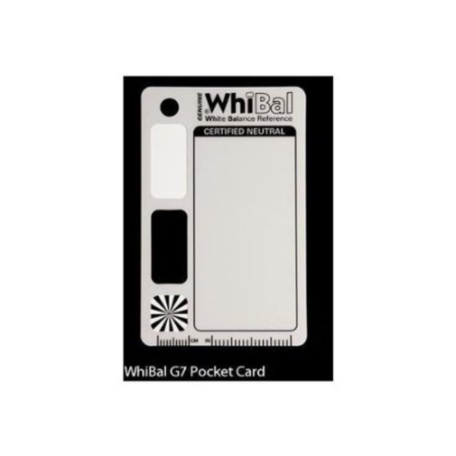 【早発送】WhiBal G7 ポケットサイズ ニュートラル ホワイトバランスカード (5.3cm x 8.5cm)