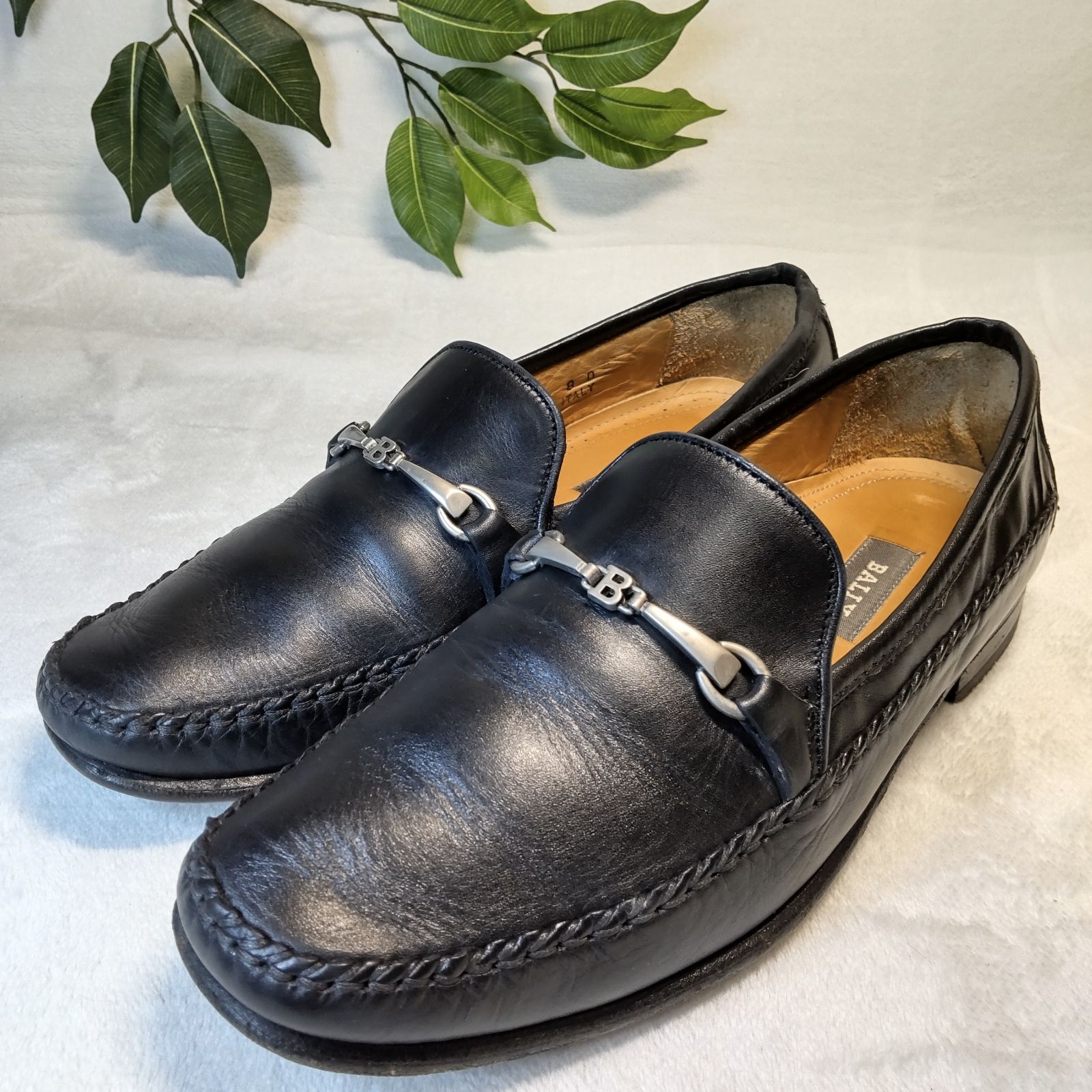 良品】BALLY/バリー/ビットローファー/黒/ブラック/約26.0cm - メルカリ