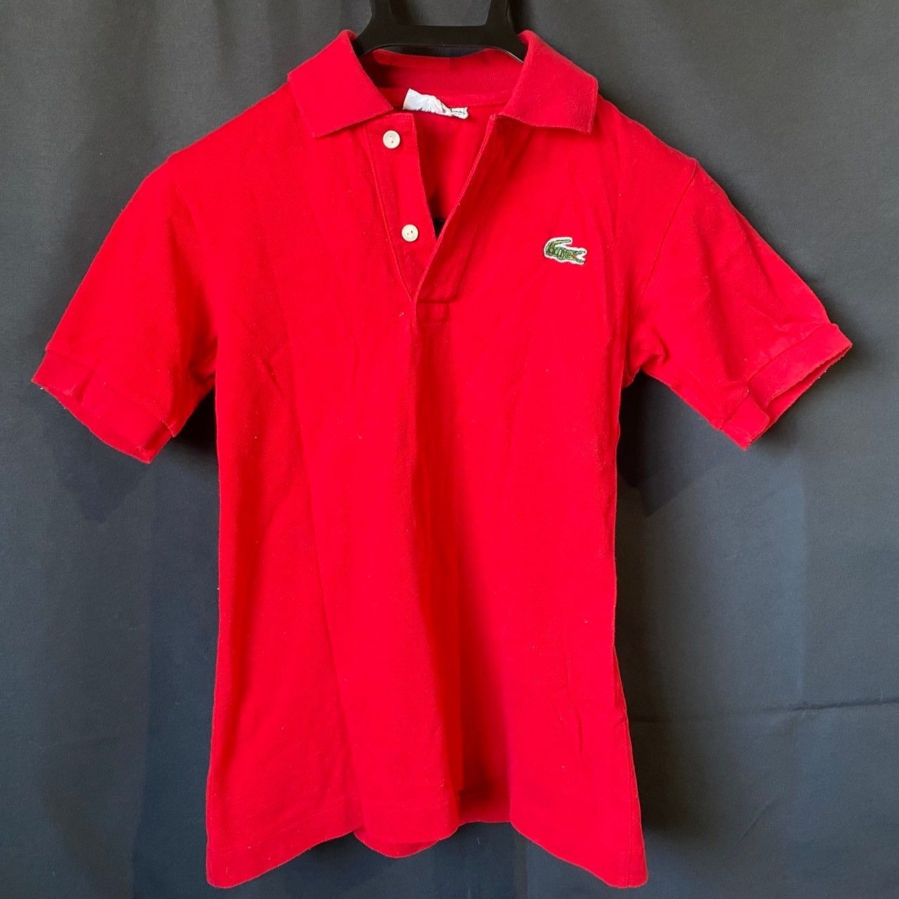CHEMISE LACOSTE ラコステ 半袖ポロシャツ メンズ サイズ40 赤