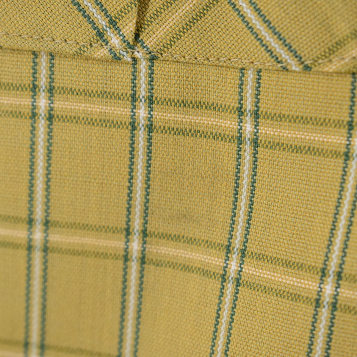 Eddie Bauer エディバウワー 70S VINTAGE ヴィンテージ チェック柄 コットン 半袖 サファリシャツ イエロー/グリーン 古着 70年代~ エディーバウアー Eddie Bauer DESERT CLOTH