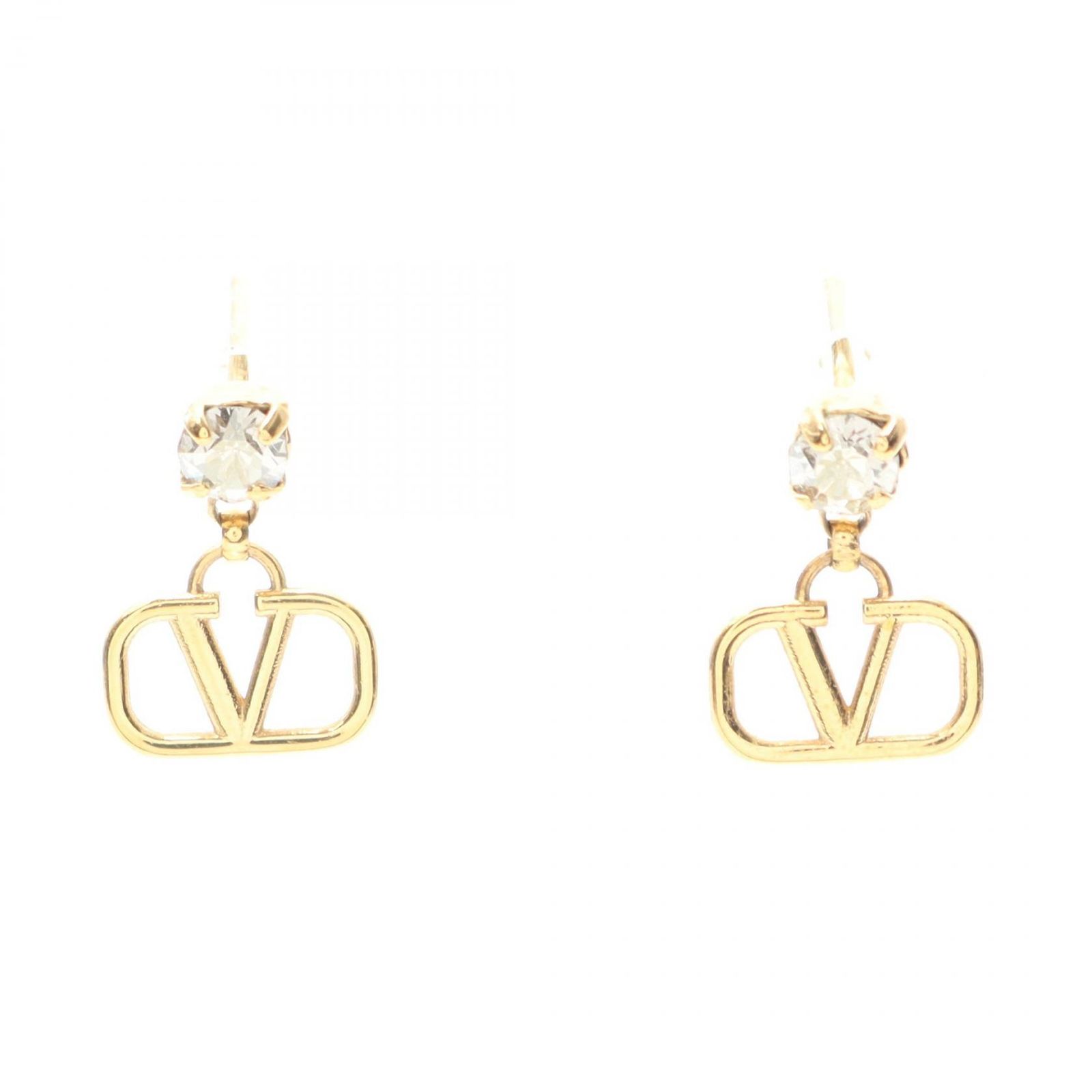ヴァレンチノ Valentino ピアス Vロゴ シグネチャー GP（ゴールド 