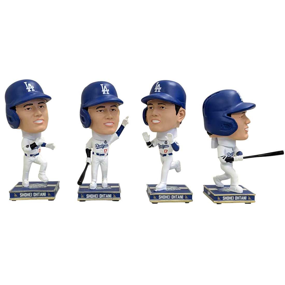 大谷翔平 ボブルヘッド 4点セット 2025ワールドシリーズ優勝記念 FOCO MINI BOBBLE HEAD 4スタイル 翔平 打つ走る シリアルNO付き 並行輸入品正規 ロサンゼス ドジャース NO17