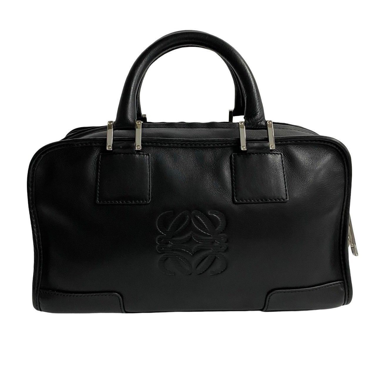 極 美品 鍵付き LOEWE ロエベ アマソナ 28 アナグラム ロゴ 刻印 