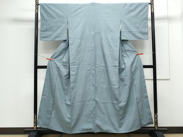 中古】 すごい値！ 御召 お召 着物 袷 リサイクル 正絹 先染め 織り柄