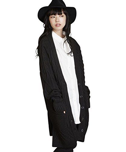 Size M_Color ブラック アンリラクシング Unrelaxing UR-112W パネル切替ロングカーディガン UR-112W M ブラック UR-112W_BK01M001