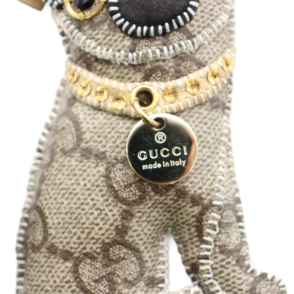 チャーリー　GUCCI グッチ グッチョリ パグ GG柄 チャーム グッチ GUCCI チャーム キーホルダー パグ グッチョリ GG