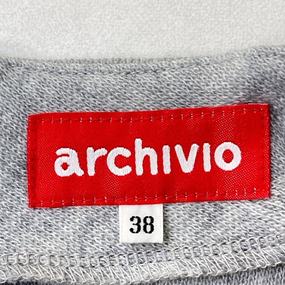 サイズ：38 ARCHIVIO アルチビオ  ウール混 ニットセーター  グレー系 [240101489304] ゴルフウェア レディース ストスト サイズ：38 ARCHIVIO アルチビオ ウール混 ニットセーター