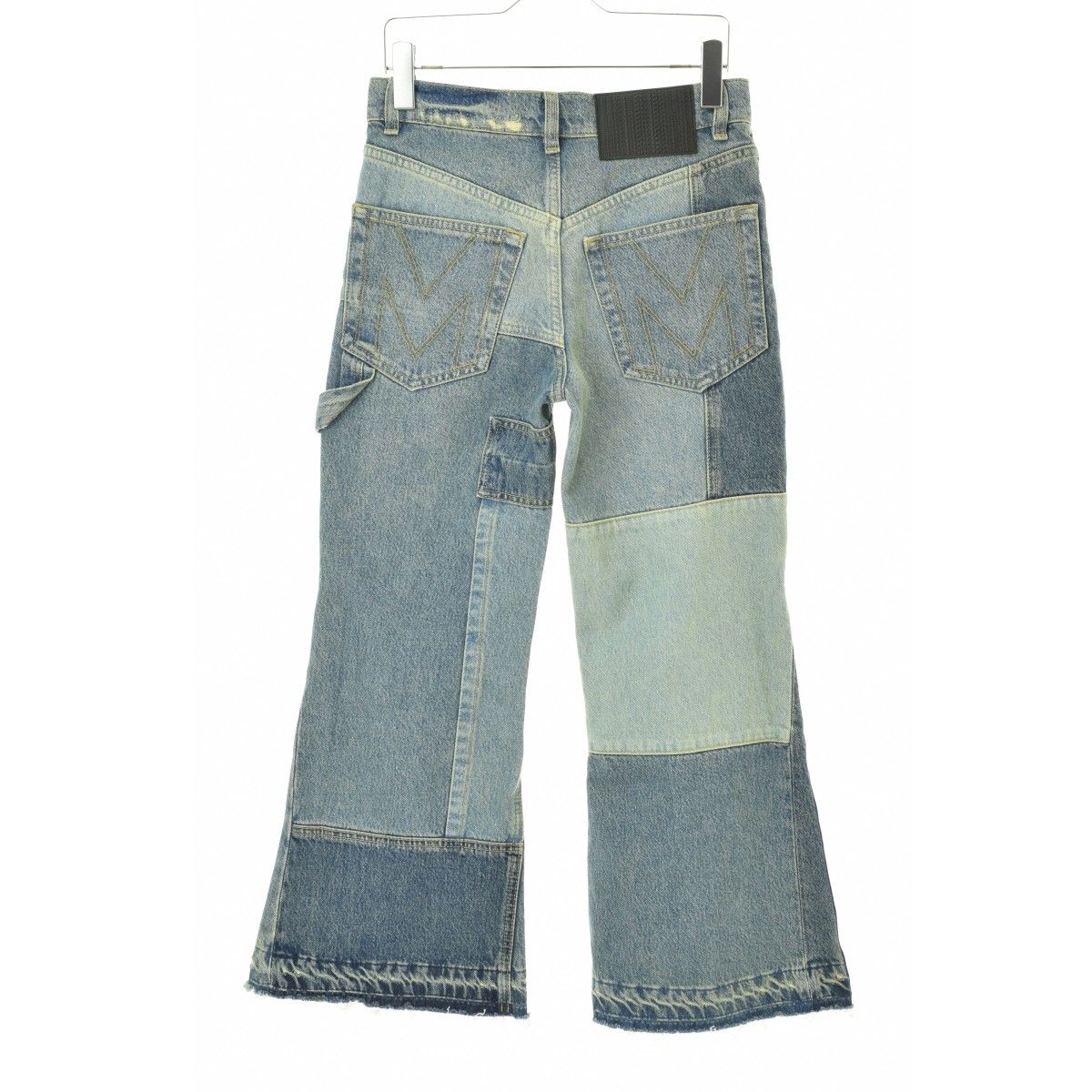 MARCJACOBS】2S4RBT010D04 Patchwork Denim Cropped Flare Jean パッチ  