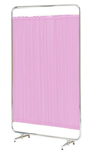 送料無料 日本製 シンプルなスクリーン衝立一本立 幅120cm 高さ180cm AS-120H クロスメディカルスクリーン 標準カーテン アジャスタ脚