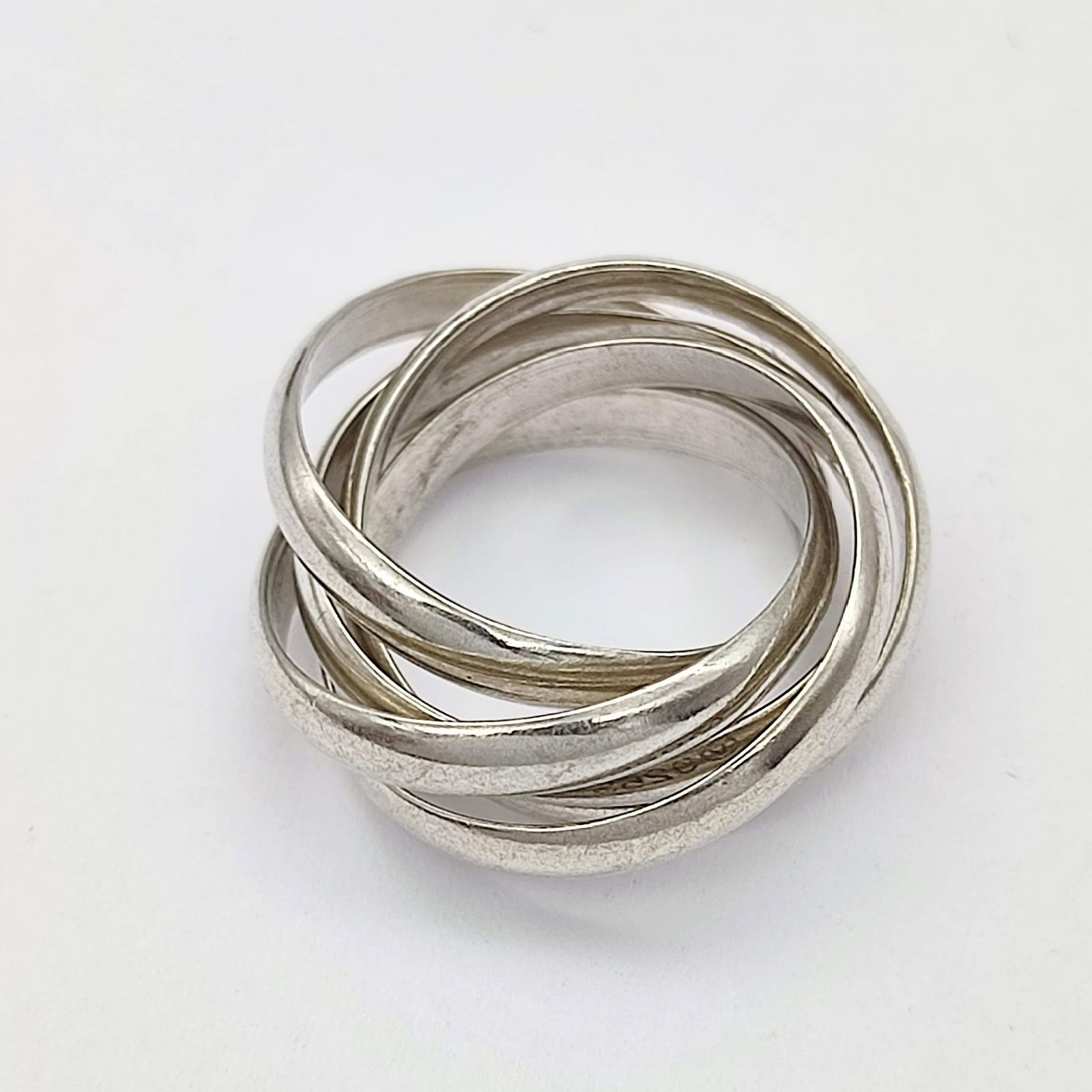 美品】ヴァンドーム青山 5連リング V刻印 SILVER シルバー925 7 美品】ヴァンドーム青山 5連リング V刻印 SILVER シルバー925 7