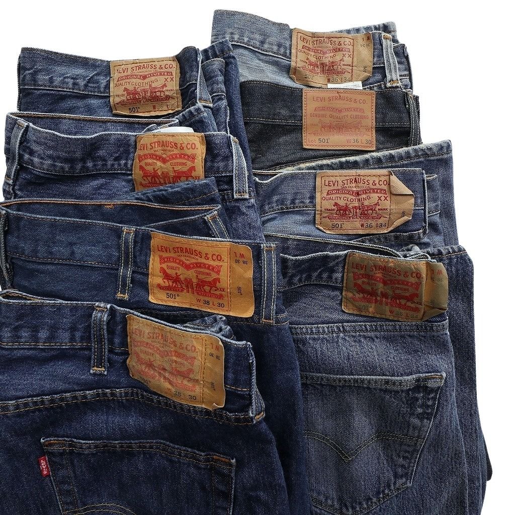 古着卸 まとめ売り リーバイス 501 デニム パンツ 8枚セット (メンズ  