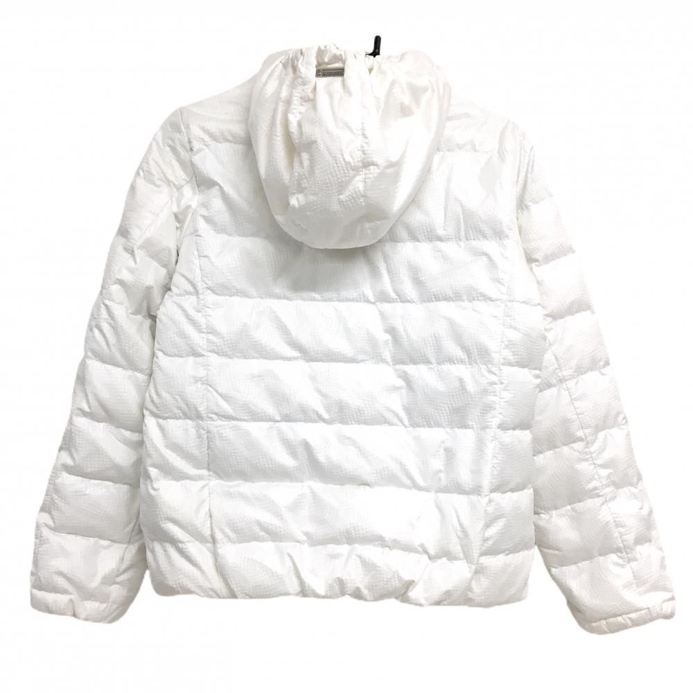 セントアンドリュース 2WAYダウンジャケット 白 凹凸生地 蓄熱裏地 フード着脱可 レディース M ゴルフウェア St ANDREWS