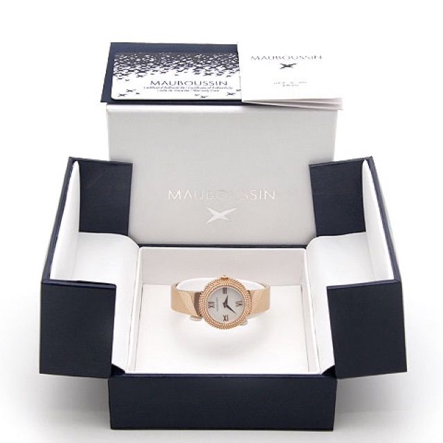 中古 美品】モーブッサン 腕時計 MAUBOUSSIN ルール ドゥ プルミエ 