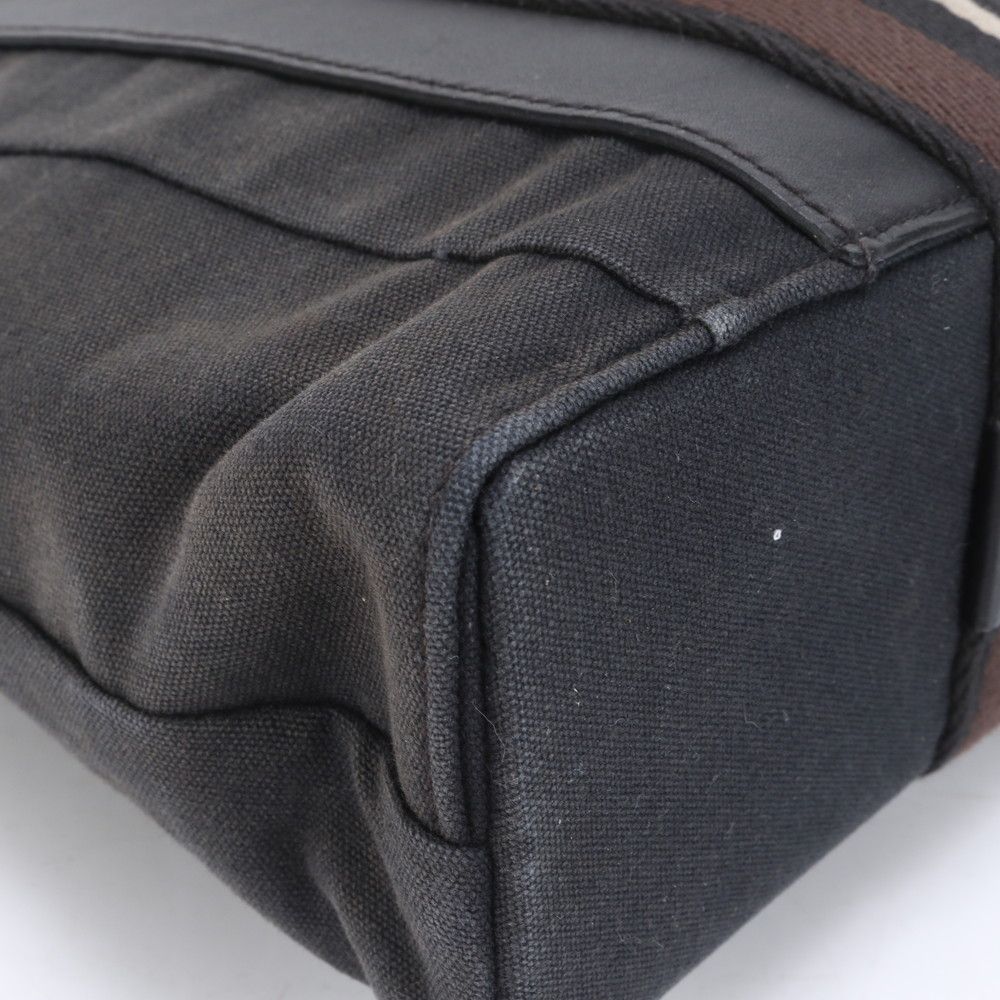 エルメス トロカホリゾンタル MM レザー キャンバス トート バッグ