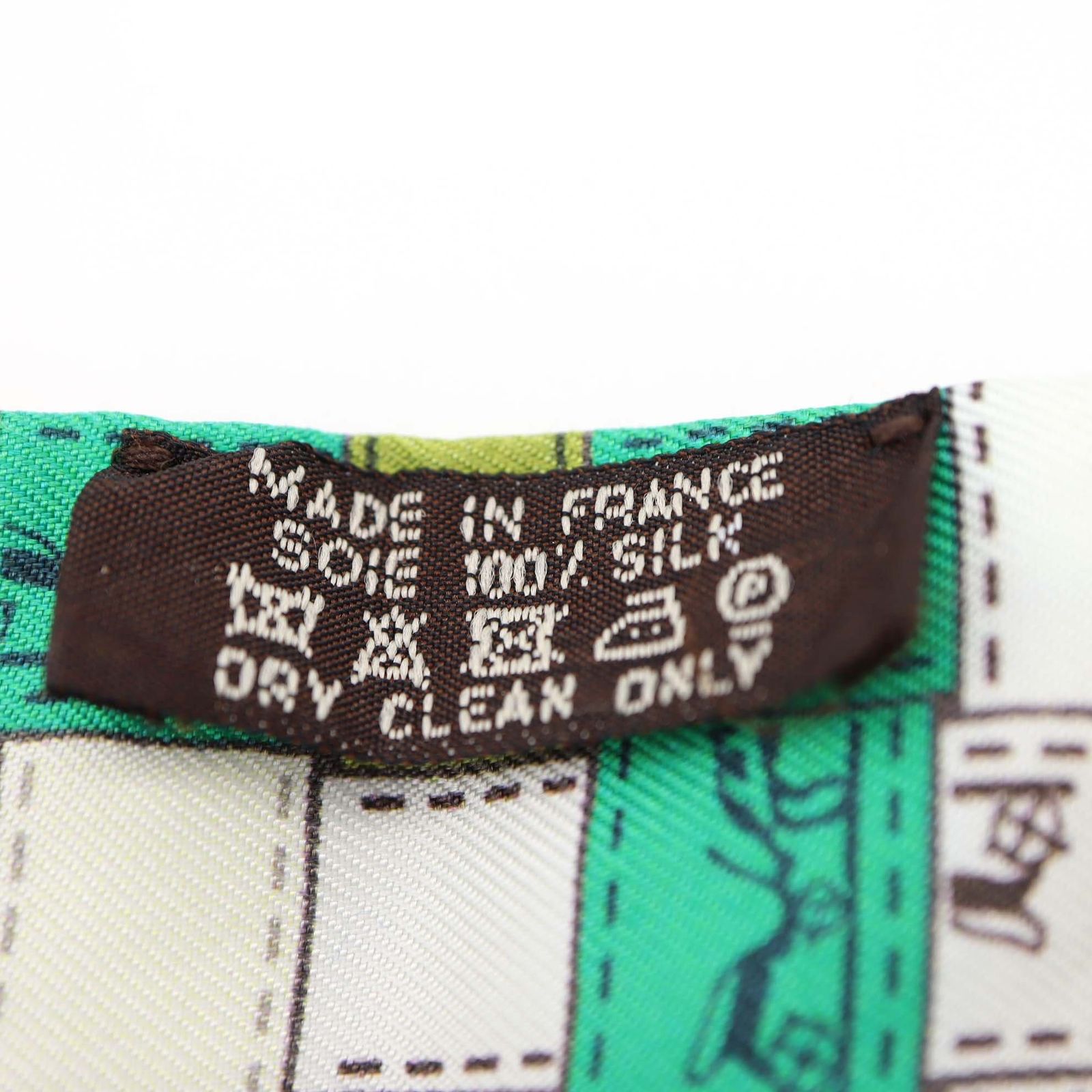 HERMES エルメス ツイリー ボルデュック チェック シルク100％ 服飾