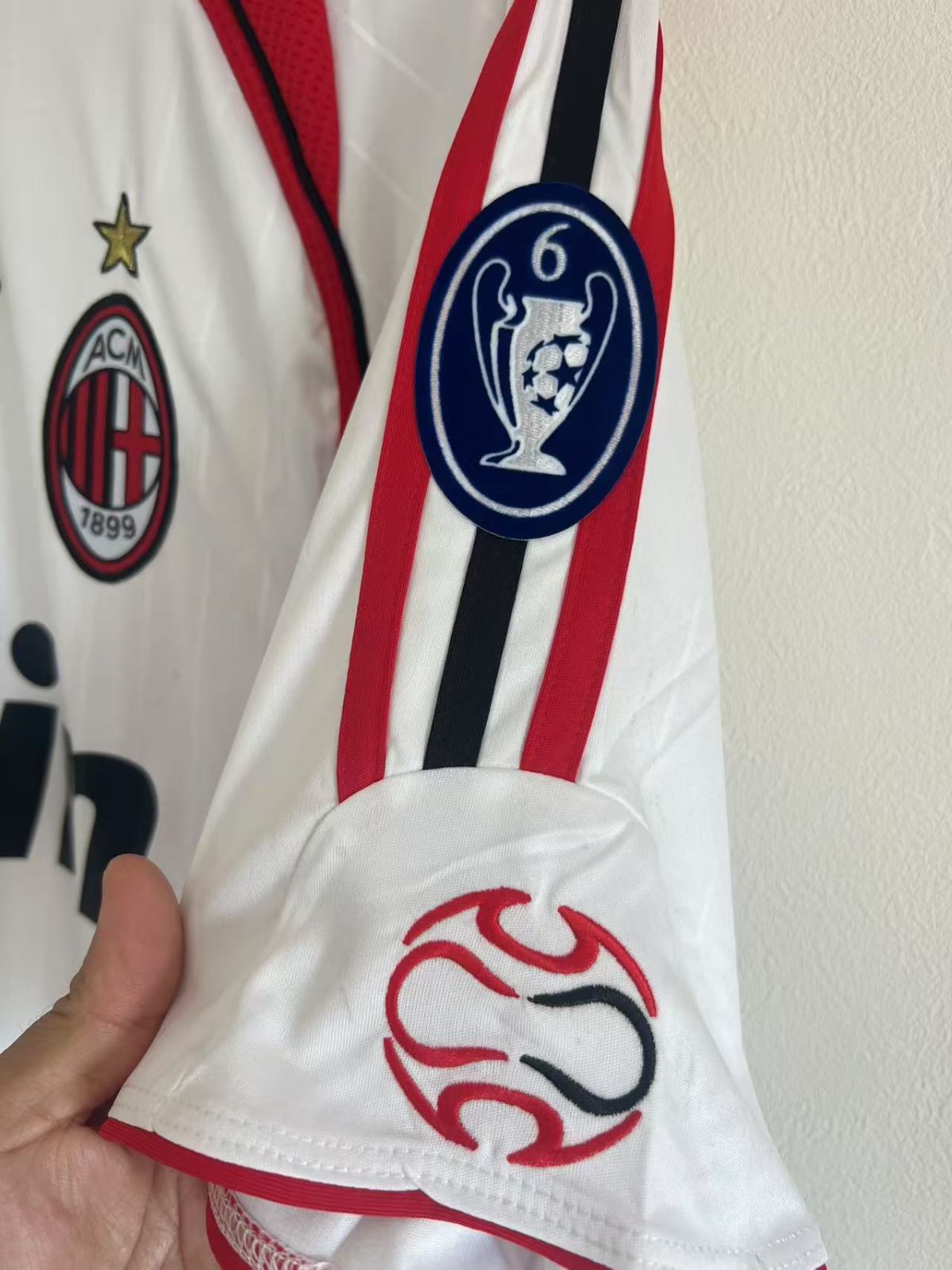 06-07 ACミラン サッカーユニフォーム マルディーニ3 半袖/アディダス