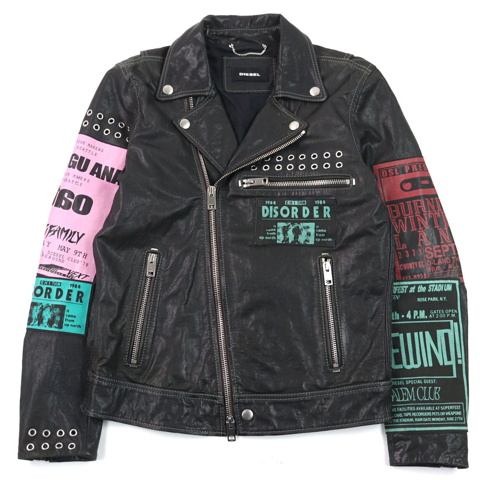 DIESEL/ディーゼル】スタッズライダースジャケット お買取り入荷