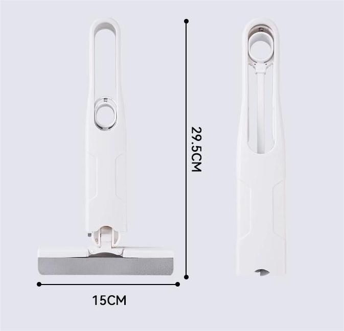 新作 ミニモップ ポータブルモップ 携帯用小型ハンズフリー ヘッド部45度調整可能 ホワイト 紅葉雑貨 メルカリ