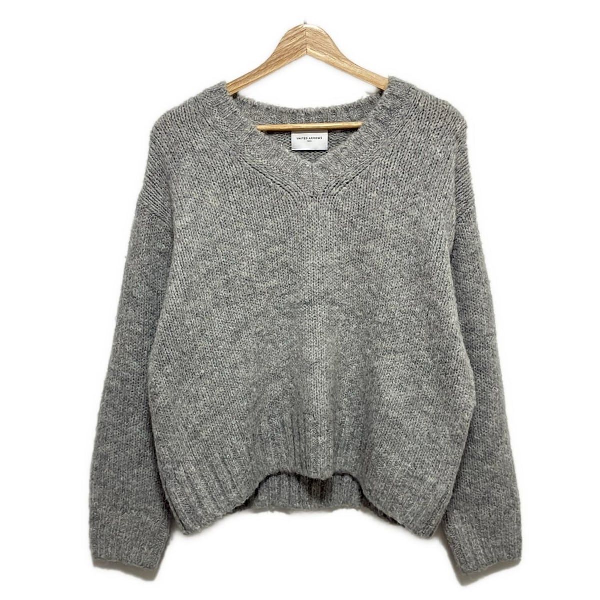 UNITED ARROWS ユナイテッドアローズ 長袖セーター レディース - ライトグレー Vネック