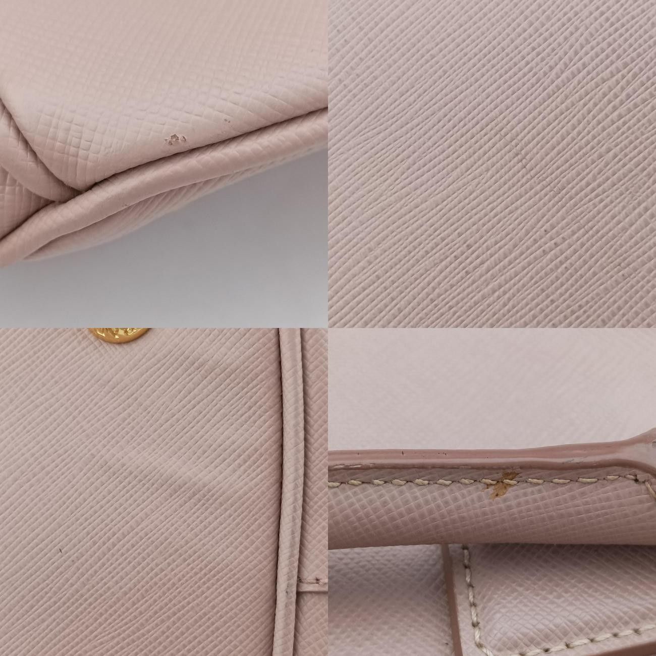 プラダPradaガレリアピンクサフィアーノレザーBN2274208