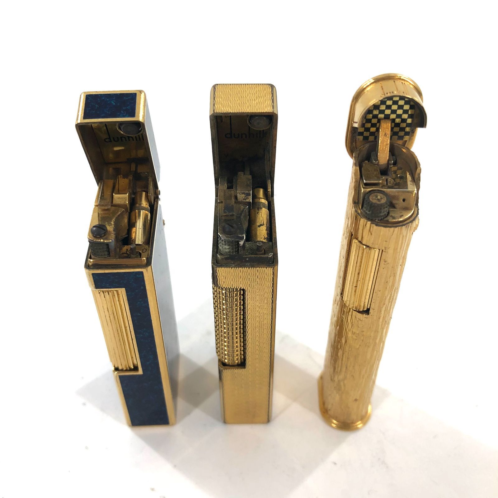 dunhill ダンヒル ガスライター 3点 まとめ ゴールド ブルー