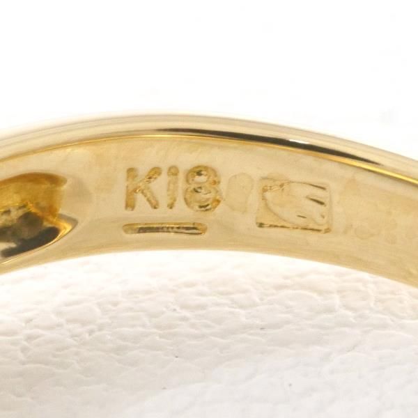人気物セイコージュエリー K18YG リング 指輪 11.5号 ダイヤ 総重量約7.6g 中古 美品 送料無料☆0315 イエローゴールド台