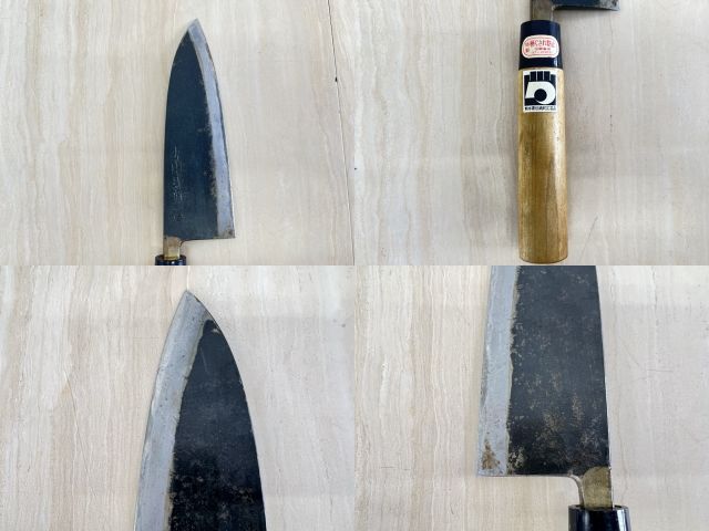 小山手打刃物 包丁 【中古】熊本県伝統工芸品 刃渡約19.5cm 調理器具