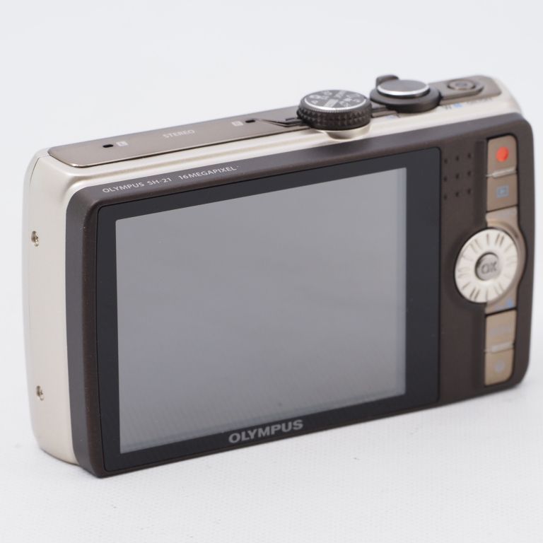 OLYMPUS デジタルカメラ SH-21 ゴールド-