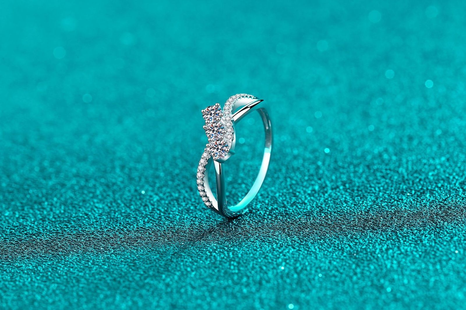 リング 指輪 モアサナイト 0.415ct シルバー925 人工