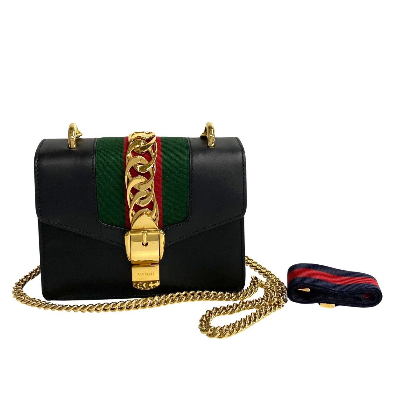 未使用保管品 リボン付き GUCCI グッチ シルヴィ シェリーライン