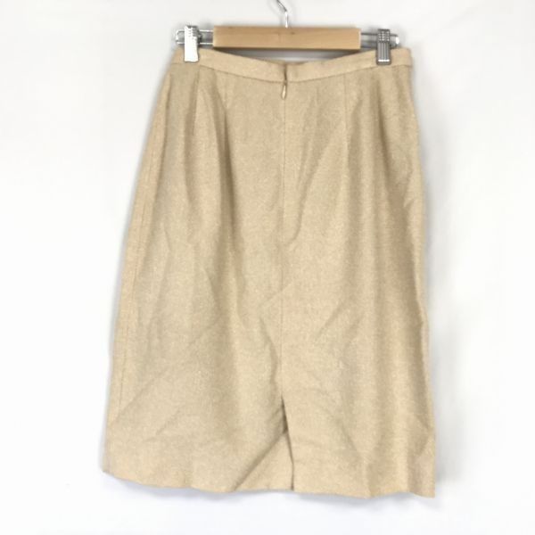 ビンテージ★Burberrys/バーバリー★シルク50%/スーツ/上下セットアップ/膝丈スカート【7/レディースS/ベージュ/チェック】フォーマル◆XBF758 ビンテージ☆Burberrys/バーバリー☆シルク50%/スーツ/上下