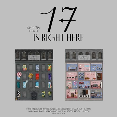 【SEVENTEEN】韓国盤CD（おまけ付き） CD)SEVENTEEN BEST ALBUM 17 IS RIGHT HERE（韓国盤