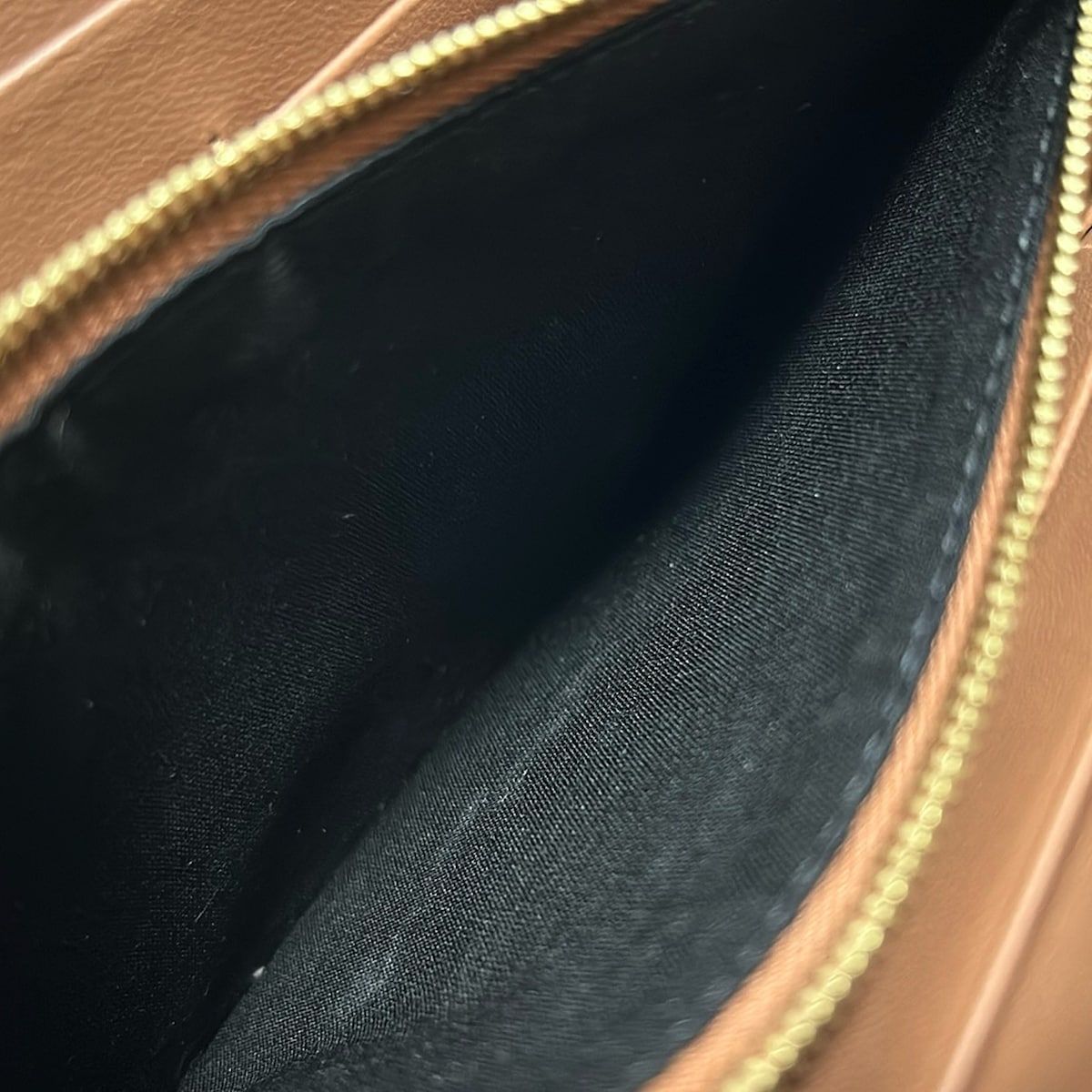 CELINE(セリーヌ) 長財布 - ブラウン×黒 ラウンドファスナー