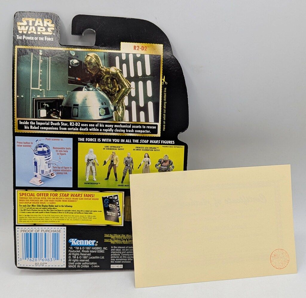 HASBRO COLLECTION 1 / FREEZE FRAME R2-D2 / WITH SPRING LOADED POP