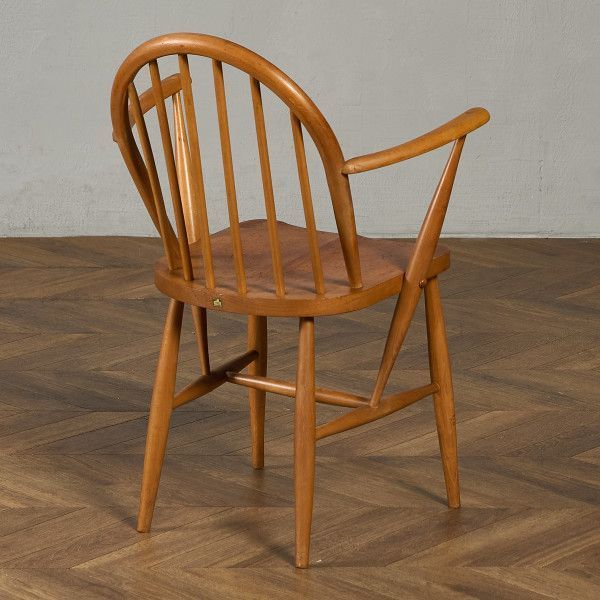 英国アンティークERCOLアーコールフープバックチェア/イス(89-185-2) アーコールErcol フープバックチェア ブルーラベル