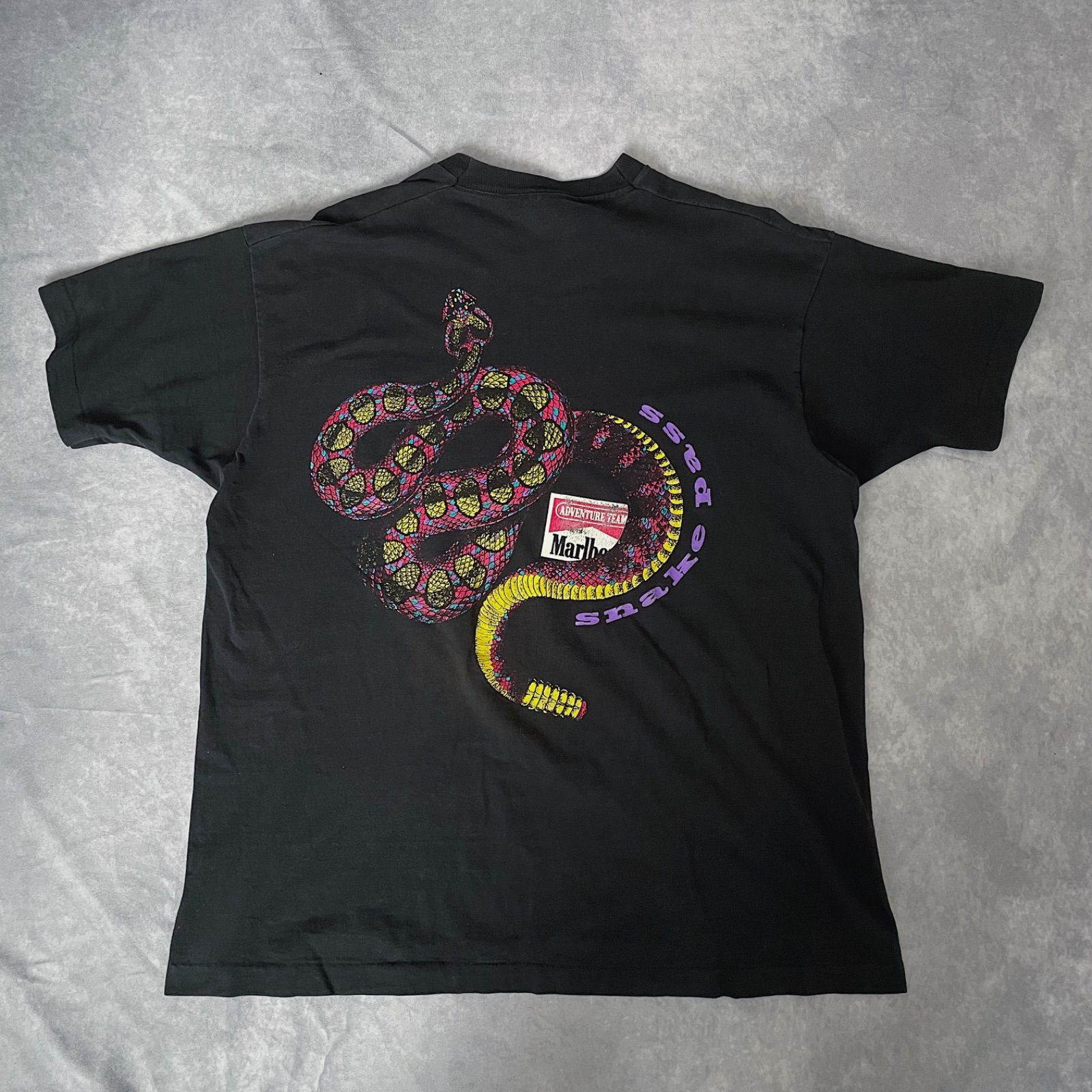 本物の 90s Tシャツ Marlboro メンズ Snake マルボロ Snake XL Pass ...