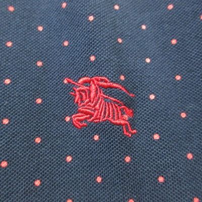 バーバリー BURBERRY 半袖ポロシャツ TB刺繍 鹿の子 Lサイズ 極美品 バーバリーBURBERRY LONDON ポイント刺繍鹿の子半袖ポロシャツ