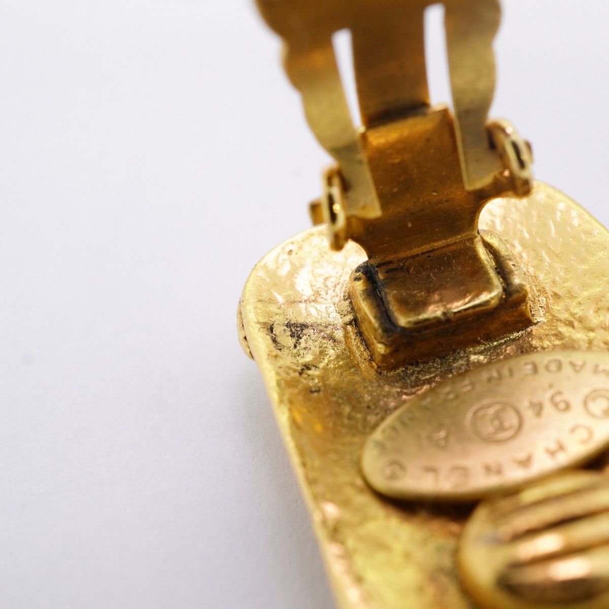 当店人気NO.1。 5jib0568 シャネル イヤリング ヴィンテージ ココマーク スクエア GPメッキ ゴールド レディース 品質保証で、高速配送!