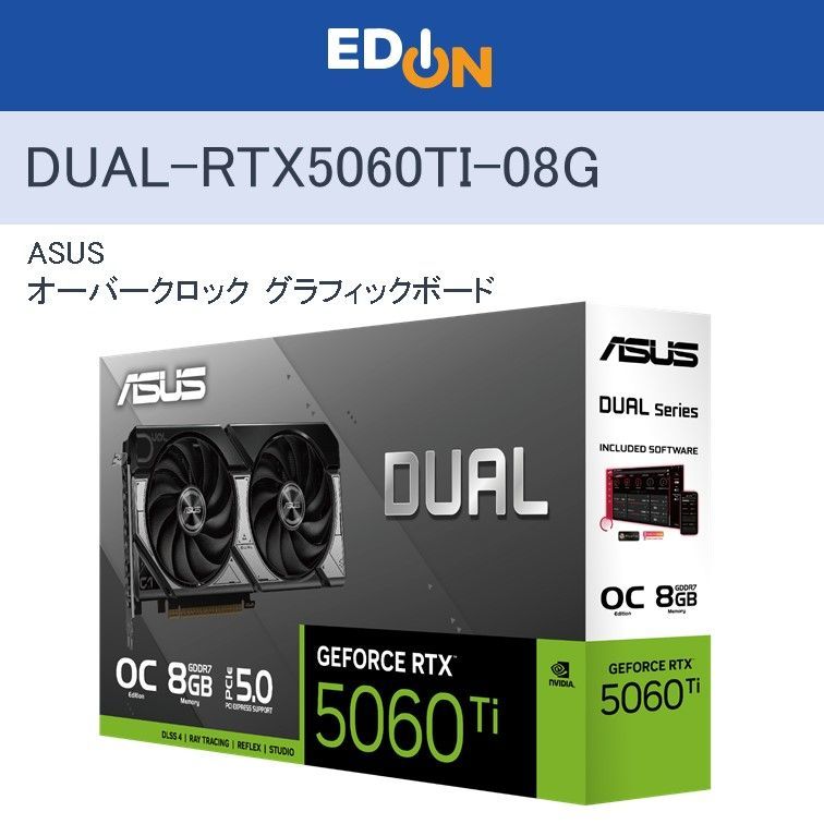 00101 ASUS グラフィックボード DUAL-RTX5060TI-08G