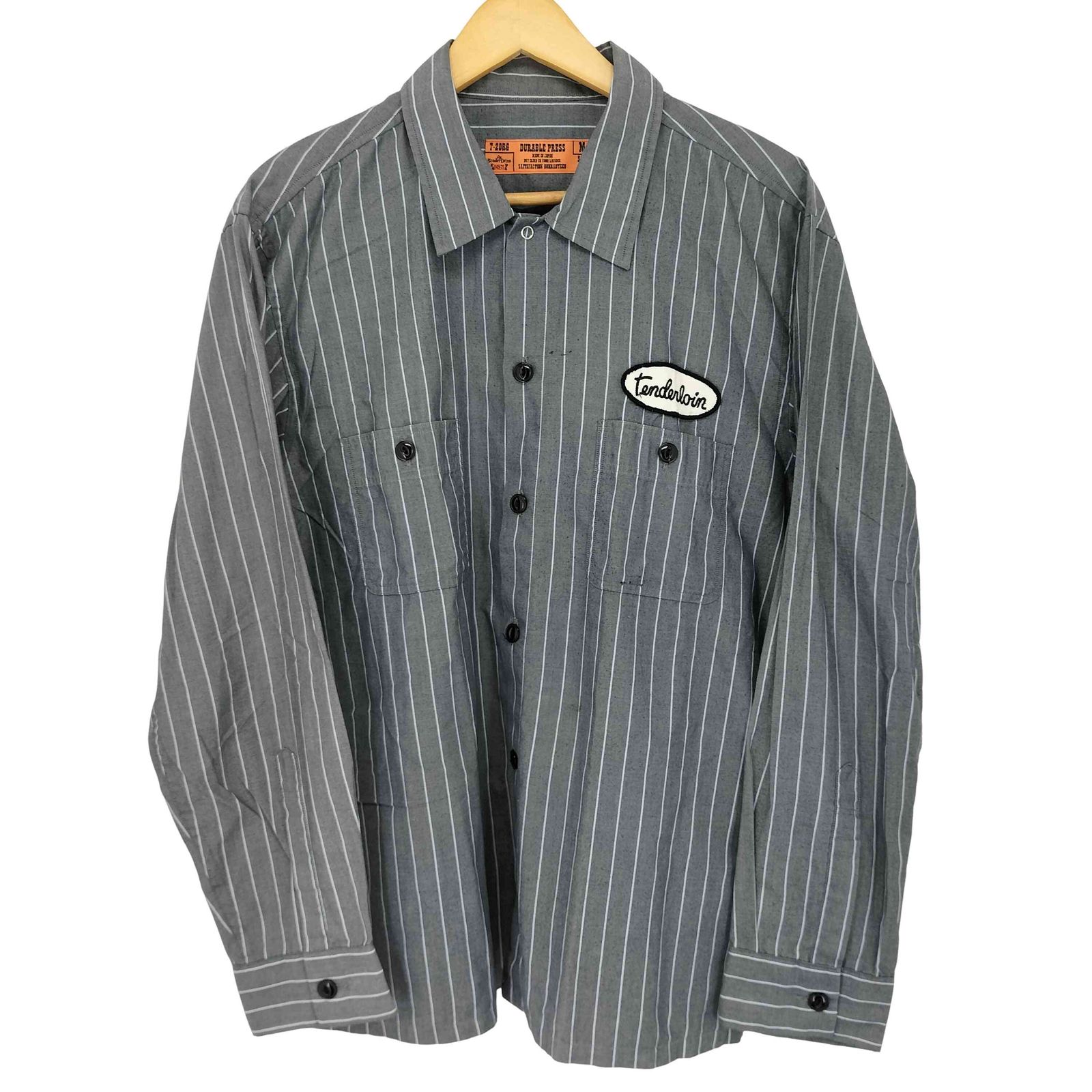 TENDERLOIN ストライプ　ワークシャツ　シャツ　T-WORK L TENDERLOIN テンダーロイン T-STRIPE WORK SHT ストライプ